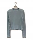 anukeアンヌーク）の古着「Padin Long T-shirts/パディンロングTシャツ」｜スカイブルー