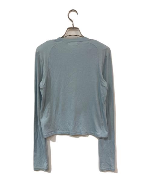 anuke（アンヌーク）anuke (アンヌーク) Padin Long T-shirts/パディンロングTシャツ スカイブルー サイズ:SIZE Freeの古着・服飾アイテム