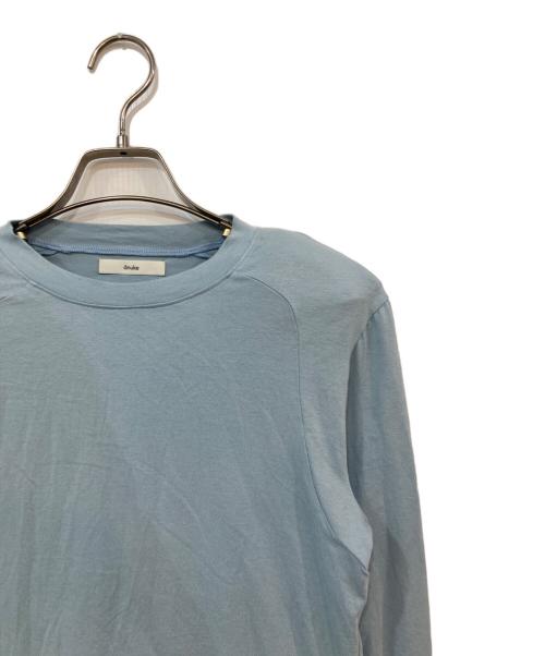 anuke（アンヌーク）anuke (アンヌーク) Padin Long T-shirts/パディンロングTシャツ スカイブルー サイズ:SIZE Freeの古着・服飾アイテム