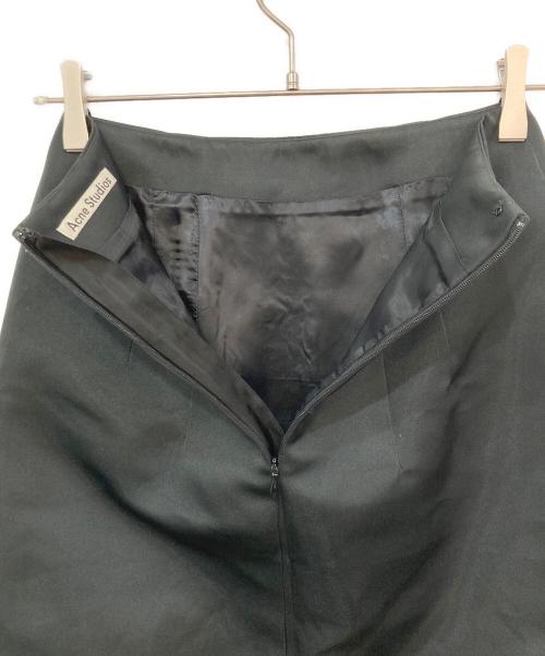Acne studios（アクネ ストゥディオス）Acne studios (アクネ ストゥディオス) サテンスカート ブラック サイズ:SIZE 34の古着・服飾アイテム