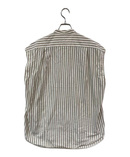AURALEE（オーラリー）AURALEE (オーラリー) WASHED FINX TWILL STRIPE SLEEVELESS SHIRTS/ウォッシュドフィンクスツイルストライプスリーブレスシャツ マルチカラー サイズ:SIZE 1の古着・服飾アイテム