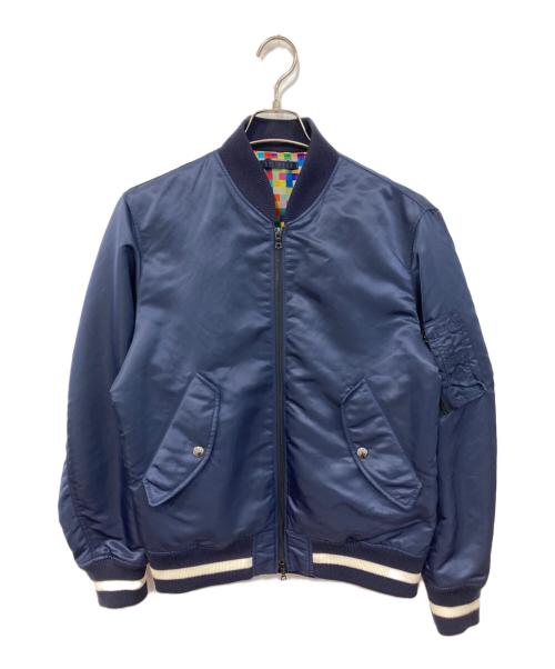 uniform experiment（ユニフォームエクスペリメント）uniform experiment (ユニフォームエクスペリメント) LIGHT WEIGHT MA-1/ライトウェイト MA-1 ネイビー サイズ:SIZE 2の古着・服飾アイテム