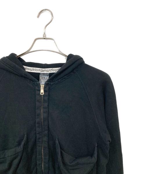 n(n) by NUMBER (N)INE（エヌエヌバイナンバーナイン）n(n) by NUMBER (N)INE (エヌエヌバイナンバーナイン) ジップパーカー ブラック サイズ:SIZE 2の古着・服飾アイテム