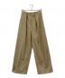 &ellecy（アンドエルシー）の古着「タックチノトラウザー」｜ベージュ