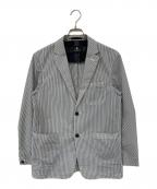 BLACK LABEL CRESTBRIDGEブラックレーベル クレストブリッジ）の古着「ブリーズシアサッカージャケット」｜グレー