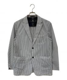 BLACK LABEL CRESTBRIDGE（ブラックレーベル クレストブリッジ）の古着「ブリーズシアサッカージャケット」｜グレー