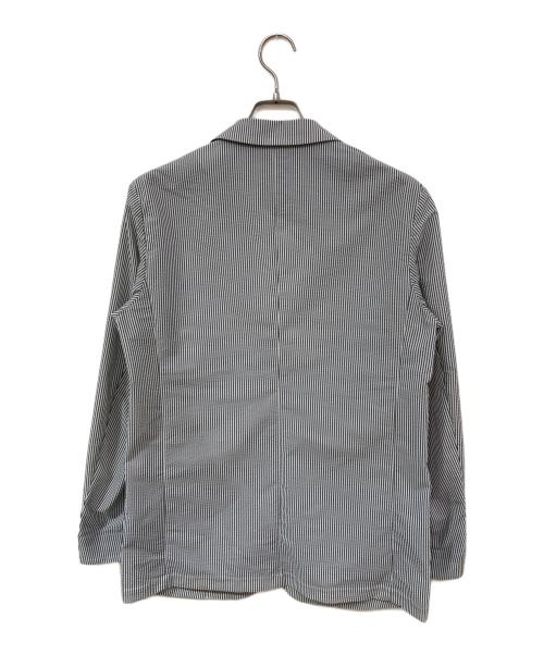 BLACK LABEL CRESTBRIDGE（ブラックレーベル クレストブリッジ）BLACK LABEL CRESTBRIDGE (ブラックレーベル クレストブリッジ) ブリーズシアサッカージャケット グレー サイズ:SIZE Mの古着・服飾アイテム