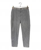 BLACK LABEL CRESTBRIDGEブラックレーベル クレストブリッジ）の古着「ブリーズシアサッカーストレッチアンクルトラウザーズ」｜グレー