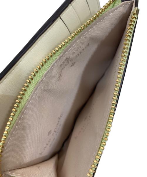 Kate Spade（ケイトスペード）Kate Spade (ケイトスペード) マディソン スモール Lジップ ウォレット グリーンの古着・服飾アイテム