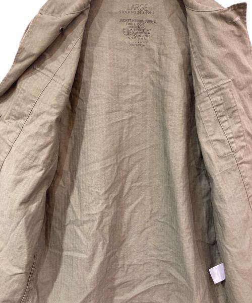 waiper（ワイパー）waiper (ワイパー) 1940's U.S.ARMY M-47 HBT ユーティリティージャケット オリーブ サイズ:Ｌの古着・服飾アイテム