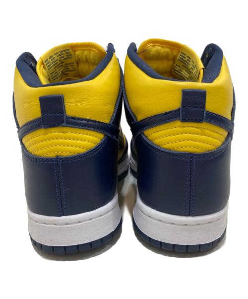 NIKE（ナイキ）NIKE (ナイキ) Dunk High SP Michigan Sneaker/ダンクハイSPミシガンスニーカー ネイビー×イエロー サイズ:SIZE 28cmの古着・服飾アイテム