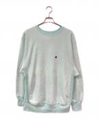Champion REVERSE WEAVEチャンピオン リバース ウィーブ）の古着「90’s刺繍タグクルーネックスウェット」｜ミントグリーン