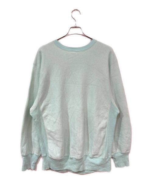 Champion REVERSE WEAVE（チャンピオン リバース ウィーブ）Champion REVERSE WEAVE (チャンピオン リバース ウィーブ) 90’s刺繍タグクルーネックスウェット ミントグリーン サイズ:SIZE XLの古着・服飾アイテム