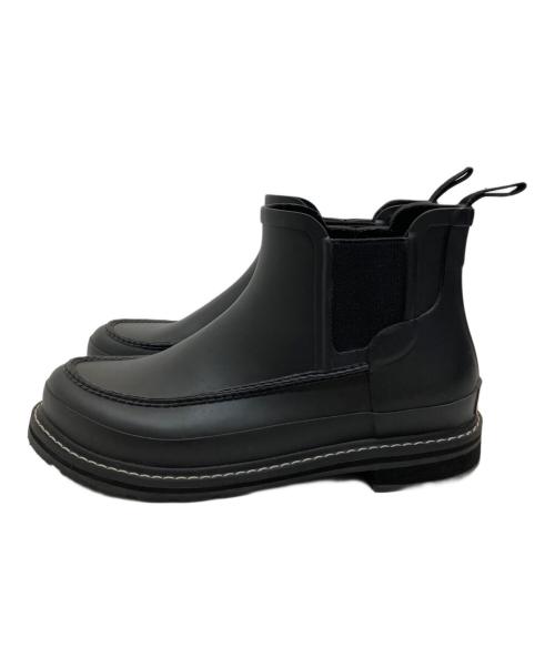 HUNTER（ハンター）HUNTER (ハンター) リファインド モック トゥ チェルシー ブーツ ブラック サイズ:8の古着・服飾アイテム