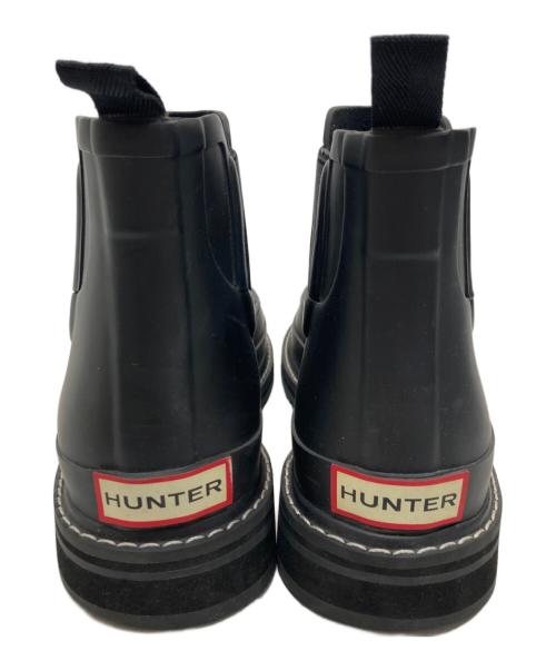 HUNTER（ハンター）HUNTER (ハンター) リファインド モック トゥ チェルシー ブーツ ブラック サイズ:8の古着・服飾アイテム