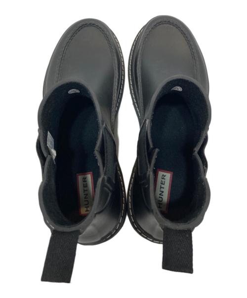 HUNTER（ハンター）HUNTER (ハンター) リファインド モック トゥ チェルシー ブーツ ブラック サイズ:8の古着・服飾アイテム