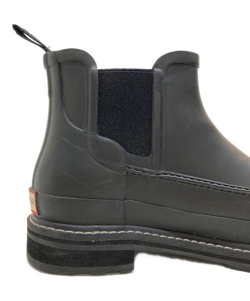 HUNTER（ハンター）HUNTER (ハンター) リファインド モック トゥ チェルシー ブーツ ブラック サイズ:8の古着・服飾アイテム