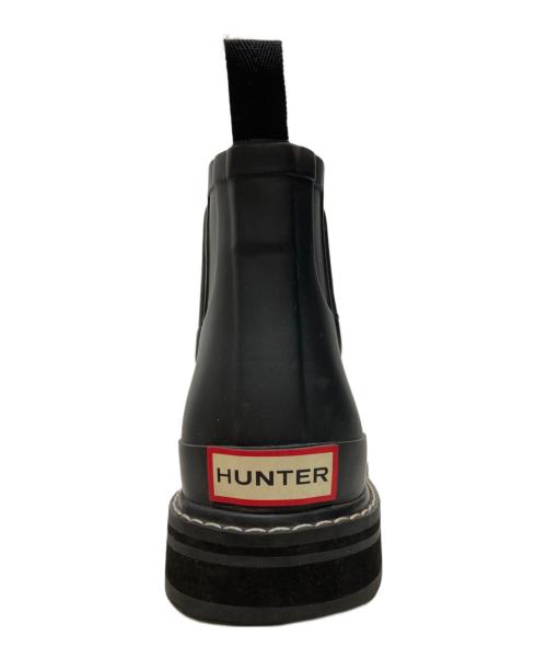 HUNTER（ハンター）HUNTER (ハンター) リファインド モック トゥ チェルシー ブーツ ブラック サイズ:8の古着・服飾アイテム