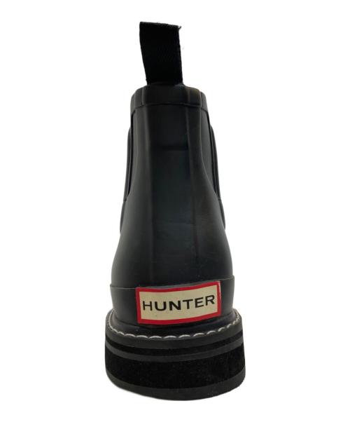 HUNTER（ハンター）HUNTER (ハンター) リファインド モック トゥ チェルシー ブーツ ブラック サイズ:8の古着・服飾アイテム
