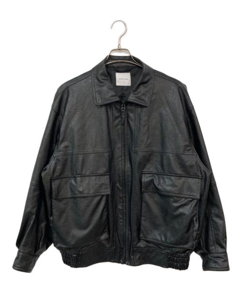 FREAK'S STORE（フリークスストア）FREAK'S STORE (フリークストア) エコレザーブルゾン ブラック サイズ:SIZE Mの古着・服飾アイテム