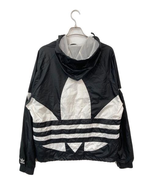 adidas（アディダス）adidas (アディダス) BIG Trefoil Windbreaker ブラック サイズ:FREEの古着・服飾アイテム