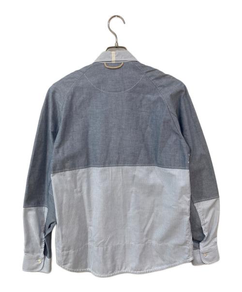 eYe COMME des GARCONS JUNYAWATANABE MAN（アイ コム デ ギャルソン ジュンヤ ワタナベ マン）eYe COMME des GARCONS JUNYAWATANABE MAN BROOKS BROTHERS (ブルックスブラザーズ) 切替 ジップアップブルゾン スカイブルー サイズ:Mの古着・服飾アイテム