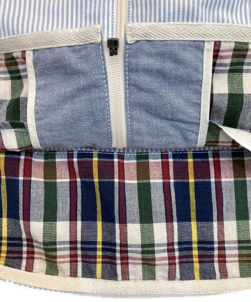 eYe COMME des GARCONS JUNYAWATANABE MAN（アイ コム デ ギャルソン ジュンヤ ワタナベ マン）eYe COMME des GARCONS JUNYAWATANABE MAN BROOKS BROTHERS (ブルックスブラザーズ) 切替 ジップアップブルゾン スカイブルー サイズ:Mの古着・服飾アイテム