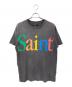 SAINT MICHAEL（セントマイケル）の古着「SS TEE COLOFUL SAINT/SSティーカラフルセイント」｜ブラック