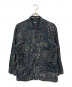 THE CORONA UTILITYコロナユーティリティ）の古着「総柄シャツ」｜ブラック