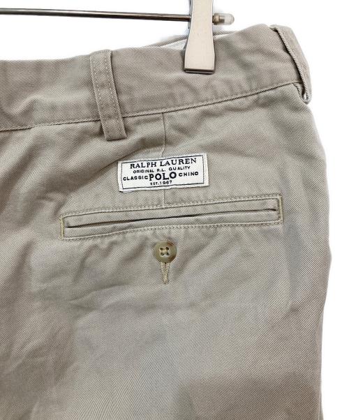 POLO RALPH LAUREN（ポロ・ラルフローレン）POLO RALPH LAUREN (ポロ・ラルフローレン) 2タックチノ ベージュ サイズ:SIZE 36の古着・服飾アイテム