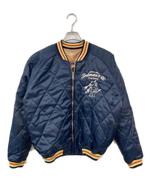 TED COMPANY（テッドカンパニー）TED COMPANY (テッドカンパニー) スカジャン ホワイト×ブラウン サイズ:42の古着・服飾アイテム