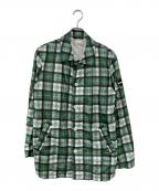 NIKE×F.C.R.B.ナイキ×エフシーレアルブリストル）の古着「チェックコーチジャケット」｜グリーン