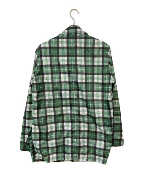 NIKE（ナイキ）NIKE (ナイキ) F.C.R.B. (エフシーレアルブリストル) チェックコーチジャケット グリーン サイズ:SIZE Lの古着・服飾アイテム