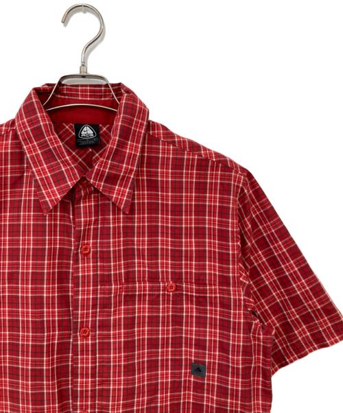 NIKE ACG（ナイキエーシージー）NIKE ACG (ナイキエージーシー) 00’s チェックシャツ レッド サイズ:SIZE Lの古着・服飾アイテム