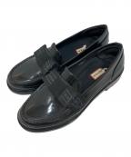 HUNTERハンター）の古着「リファインドボウグロスペニーローファー」｜ブラック