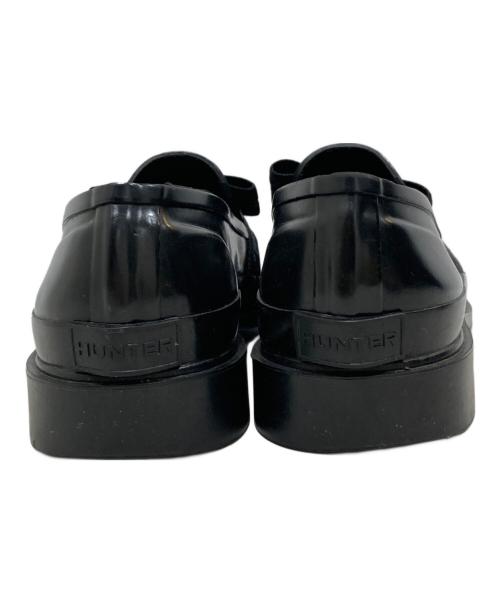HUNTER（ハンター）HUNTER (ハンター) リファインドボウグロスペニーローファー ブラック サイズ:SIZE 22cmの古着・服飾アイテム
