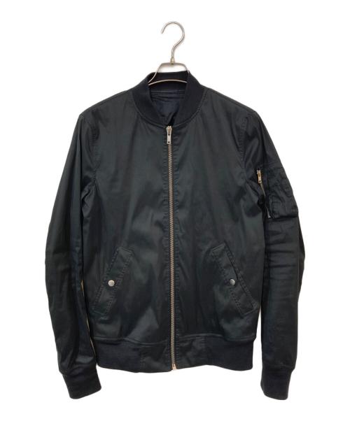 RICK OWENS（リックオウエンス）RICK OWENS (リックオウエンス) Raglan Bomber Jacket ブラック サイズ:46の古着・服飾アイテム