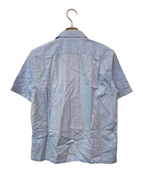 COMME des GARCONS（コムデギャルソン）COMME des GARCONS (コムデギャルソン) バイカラーコットンリネンオープンカラーシャツ スカイブルー サイズ:SIZE Sの古着・服飾アイテム