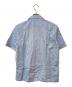 COMME des GARCONS (コムデギャルソン) バイカラーコットンリネンオープンカラーシャツ スカイブルー サイズ:SIZE S：9000円