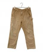 CarHarttカーハート）の古着「ダブルニーワークパンンツ」｜ベージュ