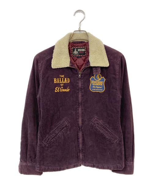 Hysteric Glamour（ヒステリックグラマー）Hysteric Glamour (ヒステリックグラマー) 00’S襟ボアコーデュロイキルティングジャケット ボルドー サイズ:Sの古着・服飾アイテム