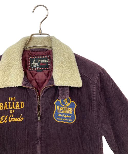 Hysteric Glamour（ヒステリックグラマー）Hysteric Glamour (ヒステリックグラマー) 00’S襟ボアコーデュロイキルティングジャケット ボルドー サイズ:Sの古着・服飾アイテム