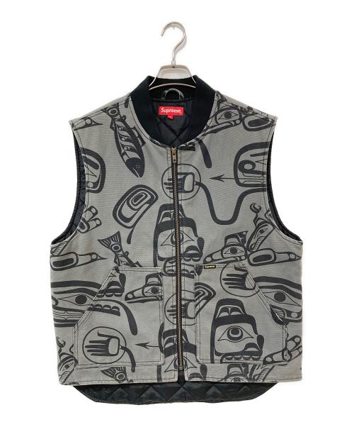 SUPREME（シュプリーム）SUPREME (シュプリーム) Haida Work Vest グレー サイズ:Mの古着・服飾アイテム