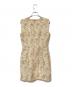 FOXEY NEWYORK (フォクシーニューヨーク) ノースリーブ花柄ワンピース ベージュ サイズ:SIZE 38：4000円