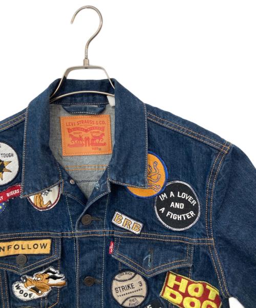LEVI'S（リーバイス）LEVI'S (リーバイス) SlimTruckerJacketMultiPatch インディゴ サイズ:Mの古着・服飾アイテム