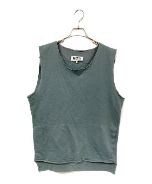MM6 Maison Margiela（エムエムシックスメゾンマルジェラ）MM6 Maison Margiela (エムエムシックスメゾンマルジェラ) ノースリーブスウェット グレー サイズ:SIZE Sの古着・服飾アイテム
