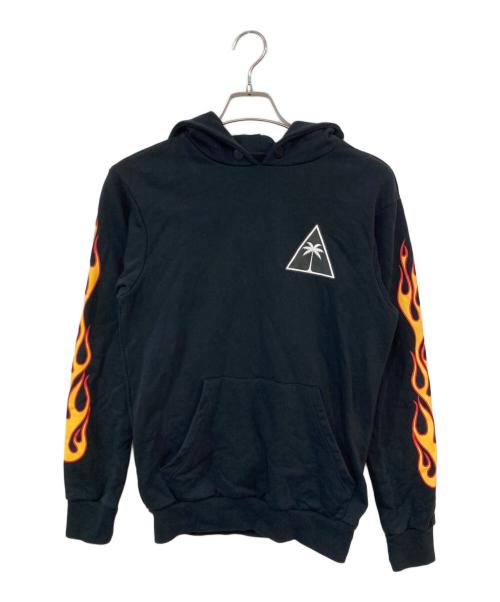 Palm Angels（パーム エンジェルス）Palm Angels (パーム エンジェルス) ファイヤーパターンプリントパーカー ブラック サイズ:SIZE XSの古着・服飾アイテム