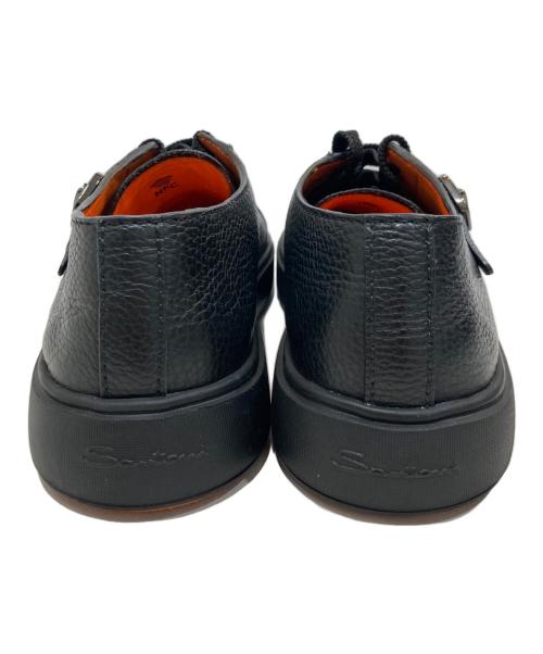 Santoni（サントーニ）Santoni (サントーニ) ダブルバックル スニーカー ブラック サイズ:6の古着・服飾アイテム