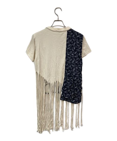 LOEWE（ロエベ）LOEWE (ロエベ) ロゴフリンジカットソー アイボリー サイズ:SIZE XSの古着・服飾アイテム