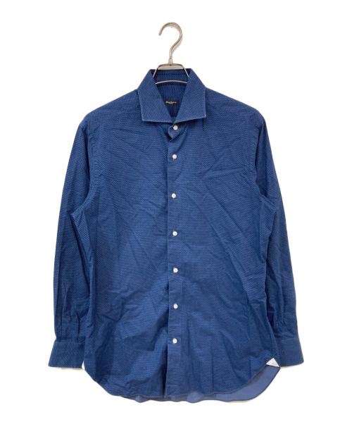 SARTORIO napoli（サルトリオ ナポリ）SARTORIO napoli (サルトリオ ナポリ) 総柄シャツ ネイビー サイズ:SIZE 1の古着・服飾アイテム